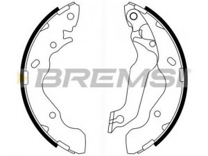 BREMSI GF0741 stabdžių trinkelių komplektas 
 Techninės priežiūros dalys -> Papildomas remontas
5830517A00, 5830517F00, 5830525A10