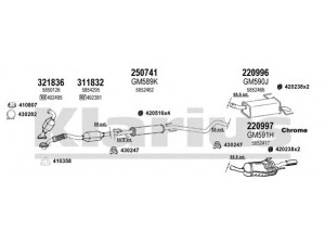 KLARIUS 391585E išmetimo sistema 
 Išmetimo sistema -> Išmetimo sistema, visa