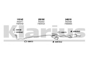 KLARIUS 720136E išmetimo sistema 
 Išmetimo sistema -> Išmetimo sistema, visa