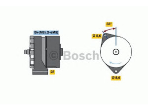 BOSCH 0 120 468 030 kintamosios srovės generatorius