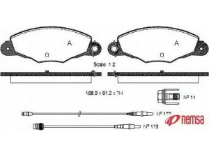 METZGER 1170743 stabdžių trinkelių rinkinys, diskinis stabdys 
 Techninės priežiūros dalys -> Papildomas remontas
4251.45, 4252.11