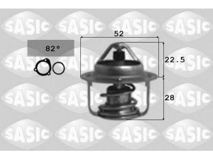 SASIC 3306062 termostatas, aušinimo skystis 
 Aušinimo sistema -> Termostatas/tarpiklis -> Thermostat
1767065D00, 1767066D00, 1767066D01