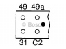 BOSCH 0 335 200 008 posūkio rodiklio pertraukiklis 
 Elektros įranga -> Relė