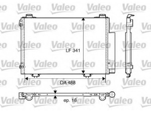 VALEO 817674 kondensatorius, oro kondicionierius 
 Oro kondicionavimas -> Kondensatorius
88450-0D020, 884500D020, 88460-52020