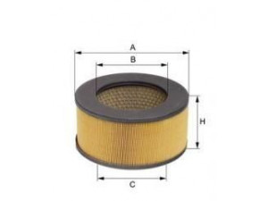 UNIFLUX FILTERS XA13 oro filtras 
 Techninės priežiūros dalys -> Techninės priežiūros intervalai
177005B080, 17801 54160, 17801-54150