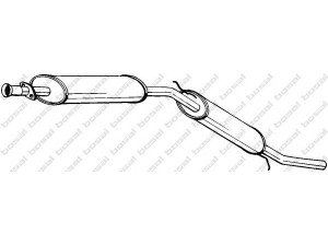 BOSAL 281-643 galinis duslintuvas 
 Išmetimo sistema -> Duslintuvas
GEX-33516, GEX-33519, GEX-33679