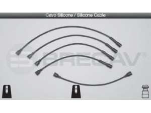 BRECAV 12.400 uždegimo laido komplektas 
 Kibirkšties / kaitinamasis uždegimas -> Uždegimo laidai/jungtys