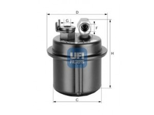 UFI 31.537.00 kuro filtras 
 Techninės priežiūros dalys -> Papildomas remontas
25175556, 16010-SS0-930, 16010-SS0-931