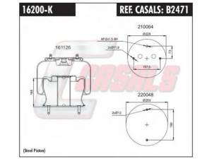 CASALS B2471 dėklas, pneumatinė pakaba 
 Pakaba -> Pneumatinė pakaba
1362147, 1386200