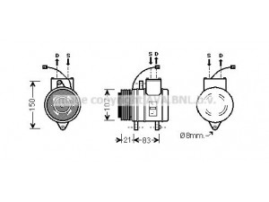 AVA QUALITY COOLING DWK041 kompresorius, oro kondicionierius 
 Oro kondicionavimas -> Kompresorius/dalys
95925480, 96314801, 96473634, 96539394