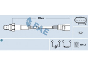 FAE 77463 lambda jutiklis 
 Elektros įranga -> Jutikliai
03F 906 262 C, 03F 906 262 A, 03F 906 262 C