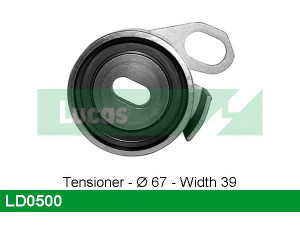 LUCAS ENGINE DRIVE LD0500 įtempiklio skriemulys, paskirstymo diržas