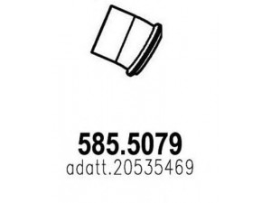 ASSO 585.5079 išleidimo kolektorius 
 Išmetimo sistema -> Išmetimo vamzdžiai
205354469
