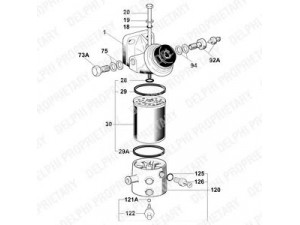 DELPHI 6260B655B kuro filtras 
 Techninės priežiūros dalys -> Papildomas remontas
7700 732 274