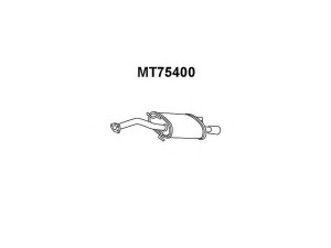 VENEPORTE MT75400 galinis duslintuvas 
 Išmetimo sistema -> Duslintuvas
MR373949
