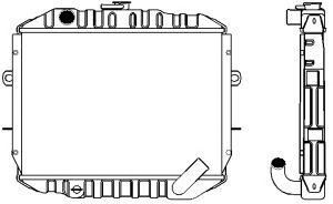 SAKURA  Automotive 1321-0316 radiatorius, variklio aušinimas
