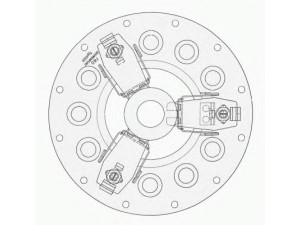 SACHS 1881 089 010 sankabos suspaudimo plokštelė