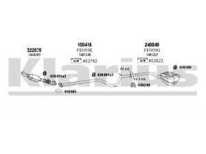 KLARIUS 361991E išmetimo sistema