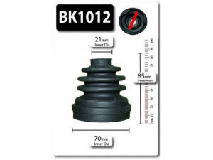 SHAFTEC BK1012 gofruotoji membrana, kardaninis velenas 
 Ratų pavara -> Gofruotoji membrana