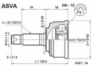 ASVA HN-12 jungčių komplektas, kardaninis velenas 
 Ratų pavara -> Sujungimai/komplektas
44010-SH3-010, 44010-SH3-010, 44010-SH3-020