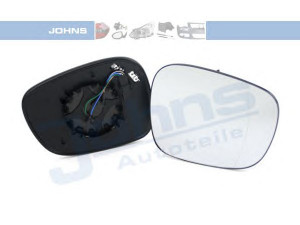 JOHNS 20 66 38-81 veidrodėlio stiklas, išorinis veidrodėlis 
 Kėbulas -> Keleivių kabina -> Veidrodėlis
51 16 2 991 660, 51 16 2 991 663