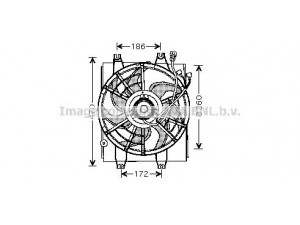 AVA QUALITY COOLING HY7510 ventiliatorius, radiatoriaus 
 Aušinimo sistema -> Oro aušinimas
2535034010, 2535034010D