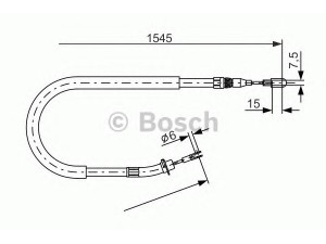 BOSCH 1 987 477 857 trosas, stovėjimo stabdys 
 Stabdžių sistema -> Valdymo svirtys/trosai
901 420 28 85, A 901 420 28 85