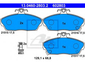 ATE 13.0460-2803.2 stabdžių trinkelių rinkinys, diskinis stabdys 
 Techninės priežiūros dalys -> Papildomas remontas
45022-S6D-E01, 45022-S6D-E50, 45022-S74-E10