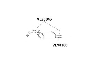 VENEPORTE VL90103 išleidimo kolektorius
3435799, 3467686