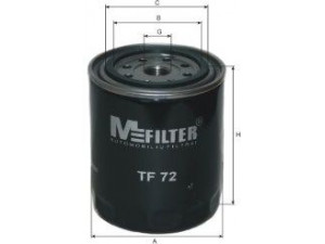 MFILTER TF 72 alyvos filtras
1215 3176, 1227 2454, 82407227