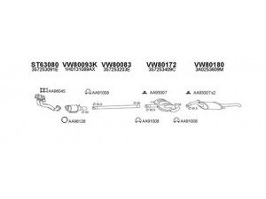 VENEPORTE 800131 išmetimo sistema 
 Išmetimo sistema -> Išmetimo sistema, visa