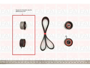 FAI AutoParts TBK434 paskirstymo diržo komplektas 
 Techninės priežiūros dalys -> Papildomas remontas
1606360, 93196788