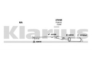 KLARIUS 870086E išmetimo sistema 
 Išmetimo sistema -> Išmetimo sistema, visa