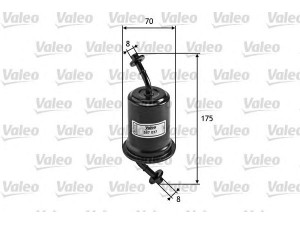VALEO 587037 kuro filtras 
 Techninės priežiūros dalys -> Papildomas remontas
B 6BF-13480, B 6BF-20490, B 6BF-20490 A