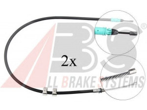 A.B.S. K13776 trosas, stovėjimo stabdys 
 Stabdžių sistema -> Valdymo svirtys/trosai
4514200385, 4514200485