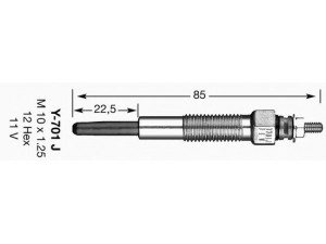 NGK 5116 kaitinimo žvakė 
 Kibirkšties / kaitinamasis uždegimas -> Kaitinimo kaištis
4025139, XM34 12A342 BA, RFG1-18.601