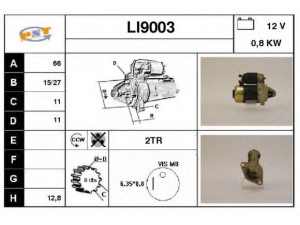 SNRA LI9003 starteris
S114414, S114651, 1143627701