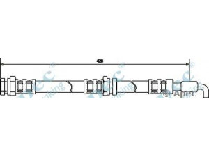 APEC braking HOS3036 stabdžių žarnelė 
 Stabdžių sistema -> Stabdžių žarnelės
B45543980, B45543980A, B45543980B