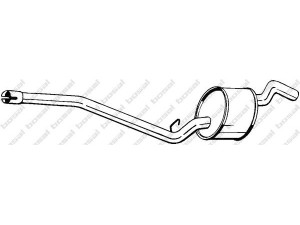 BOSAL 283-877 vidurinis duslintuvas 
 Išmetimo sistema -> Duslintuvas
46 426 805, 46 426 805