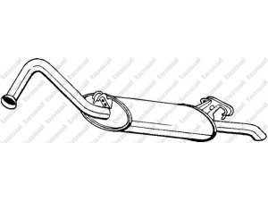 BOSAL 278-977 galinis duslintuvas 
 Išmetimo sistema -> Duslintuvas
4A0 253 609 A