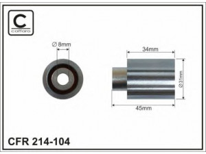 CAFFARO 214-104 kreipiantysis skriemulys, paskirstymo diržas 
 Diržinė pavara -> Paskirstymo diržas/komplektas -> Laisvasis/kreipiamasis skriemulys
13073 AA220, 13073 AA230, 13073-AA200