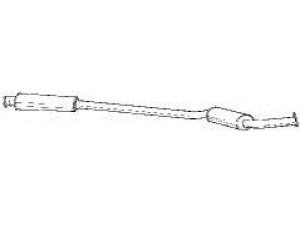 AKS DASIS SG18436 vidurinis duslintuvas 
 Išmetimo sistema -> Duslintuvas
60558653