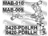 FEBEST 0420-PD8LLH atramos/vairo trauklė 
 Ašies montavimas/vairavimo mechanizmas/ratai -> Sujungimai -> Atramos/vairo trauklė
MR208663