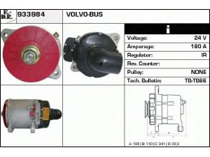 EDR 933984 kintamosios srovės generatorius 
 Elektros įranga -> Kint. sr. generatorius/dalys -> Kintamosios srovės generatorius
8112933, 9520862, 656479, 414677-6