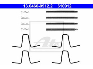 ATE 13.0460-0912.2 priedų komplektas, diskinių stabdžių trinkelės 
 Stabdžių sistema -> Diskinis stabdys -> Stabdžių dalys/priedai