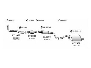 ASSO ART0571 išmetimo sistema 
 Išmetimo sistema -> Išmetimo sistema, visa