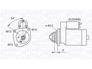 MAGNETI MARELLI 063521070630 starteris 
 Elektros įranga -> Starterio sistema -> Starteris
1516776R, 9615519880, 9624291380