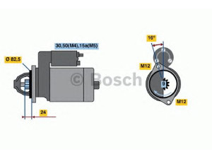 BOSCH 0 001 314 041 starteris 
 Elektros įranga -> Starterio sistema -> Starteris