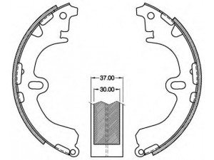 OPEN PARTS BSA2142.00 stabdžių trinkelių komplektas 
 Techninės priežiūros dalys -> Papildomas remontas
0449512110, 0449512111, 0449512171