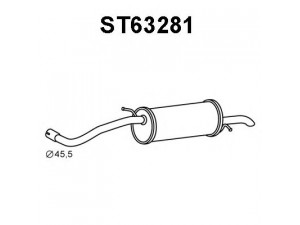 VENEPORTE ST63281 galinis duslintuvas 
 Išmetimo sistema -> Duslintuvas
6Q9253609AB, 6Q9253609AL, 6Q9253609L